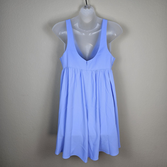 Amanda Uprichard x Revolve Eloise Dress English Lavender Mini Smocked Pockets M - Picture 7 of 16